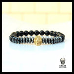 Bracelet Tête de Mort Skull Or - Crâne Passion