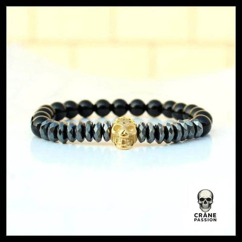 Bracelet Tête de Mort Skull Or - Crâne Passion