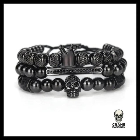Bracelet Tête de Mort Souverain - Crâne Passion