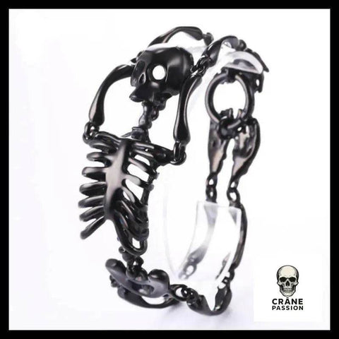 Bracelet Tête de Mort Squelette Humain - Crâne Passion