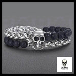 Bracelet Tête de Mort Ténèbres - Crâne Passion