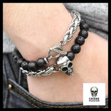 Bracelet Tête de Mort Ténèbres - Crâne Passion
