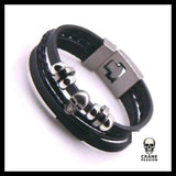 Bracelet Tête de Mort Tresse Crâne - Crâne Passion