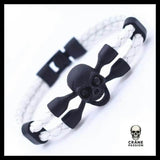 Bracelet Tête de Mort Vintage en Cuir - Crâne Passion