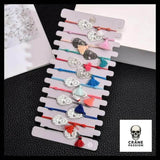 Bracelets Tête de Mort Argentée (lot de 12 Bracelets élastiques) - Crâne Passion