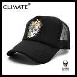 Casquette Tête de Mort Cascade de Fleurs - Crâne Passion