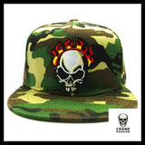 Casquette Tête de Mort En Feu - Crâne Passion