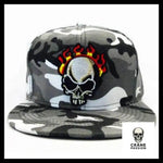 Casquette Tête de Mort En Feu - Crâne Passion