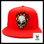 Casquette Tête de Mort En Feu - Crâne Passion