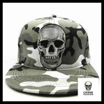Casquette Tête de Mort Sourire D'enfer Grise - Crâne Passion