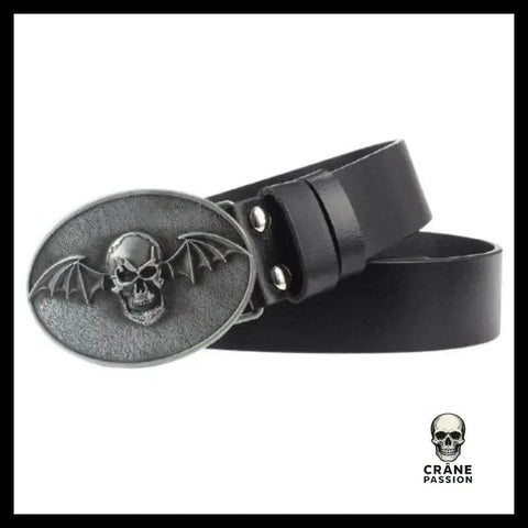 Ceinture Tête de Mort Chauve Souris - Crâne Passion