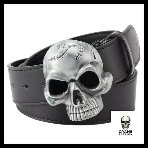 Ceinture Tête de Mort Crâne Fissure - Crâne Passion