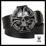Ceinture Tête de Mort Croix - Crâne Passion