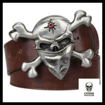 Ceinture Tête de Mort Gangster - Crâne Passion