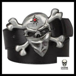 Ceinture Tête de Mort Gangster - Crâne Passion