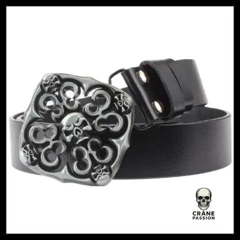 Ceinture Tête de Mort Gothique - Crâne Passion