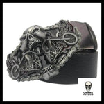 Ceinture Tête de Mort Moto - Crâne Passion