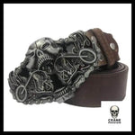 Ceinture Tête de Mort Moto - Crâne Passion