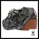 Ceinture Tête de Mort Moto - Crâne Passion