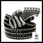 Ceinture Tête de Mort Rock Guitare demoniaque - Crâne Passion