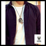 Collier Dragon (Argent) - Crâne Passion