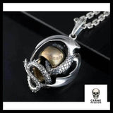 Collier Dragon (Argent) - Crâne Passion