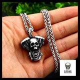 Collier Moteur (Acier) - Crâne Passion