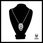 Collier Tête de Mort Bijou Strass - Crâne Passion