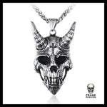 Collier Tête de Mort Diable - Crâne Passion