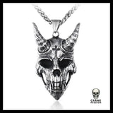 Collier Tête de Mort Diable - Crâne Passion