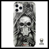 Coque Crâne Noir et Blanc (iPhone) - Crâne Passion