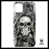 Coque Crâne Noir et Blanc (iPhone) - Crâne Passion