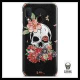 Coque Crâne Et Rose (Samsun) - Crâne Passion