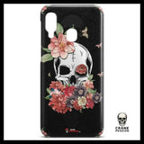 Coque Crâne Et Rose (Samsun) - Crâne Passion