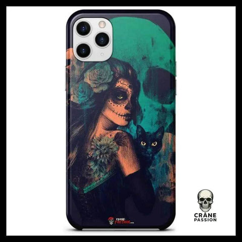 Coque Crâne Vert (iPhone) - Crâne Passion
