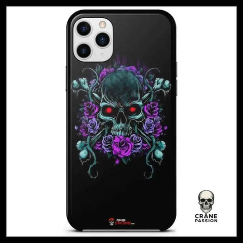 Coque Crâne Violet (iPhone) - Crâne Passion