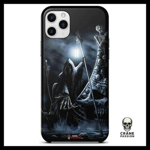 Coque Faucheuse Animée (iPhone) - Crâne Passion