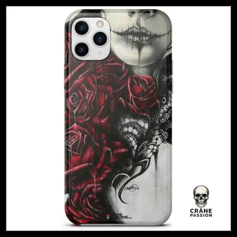 Coque Gothique Frémissant (iPhone) - Crâne Passion