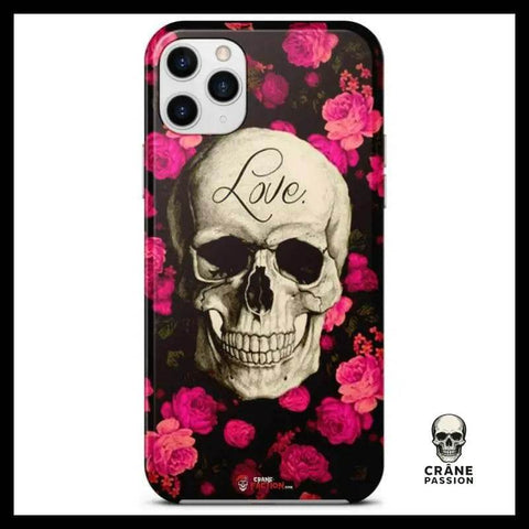 Coque Skull Love (iPhone) - Crâne Passion