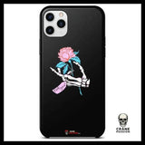 Coque Squelette Fleurs (iPhone) - Crâne Passion