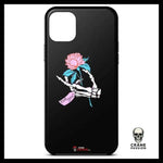 Coque Squelette Fleurs (iPhone) - Crâne Passion