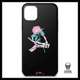 Coque Squelette Fleurs (iPhone) - Crâne Passion
