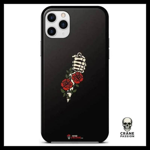 Coque Squelette Rose (iPhone) - Crâne Passion