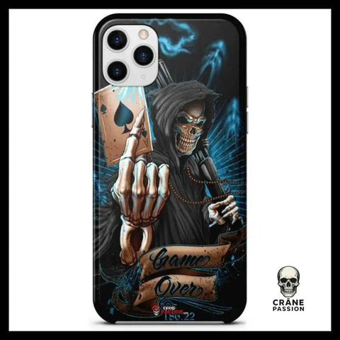 Coque Tête de Mort As De Pique (iPhone) - Crâne Passion