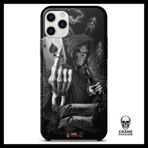 Coque Tête de Mort Carte (iPhone) - Crâne Passion