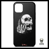 Coque Tête de Mort Doigt (iPhone) - Crâne Passion