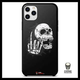 Coque Tête de Mort Doigt (iPhone) - Crâne Passion