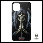 Coque Tête de Mort Faucheuse (iPhone) - Crâne Passion