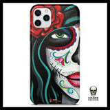 Coque Tête de Mort Femme Mexicaine Maquillage (iPhone) - Crâne Passion