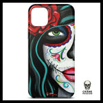 Coque Tête de Mort Femme Mexicaine Maquillage (iPhone) - Crâne Passion